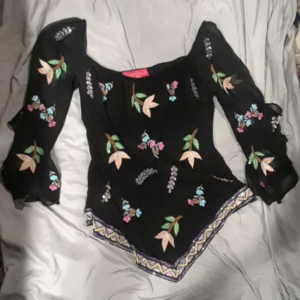 Gorgeous embordere sexy top